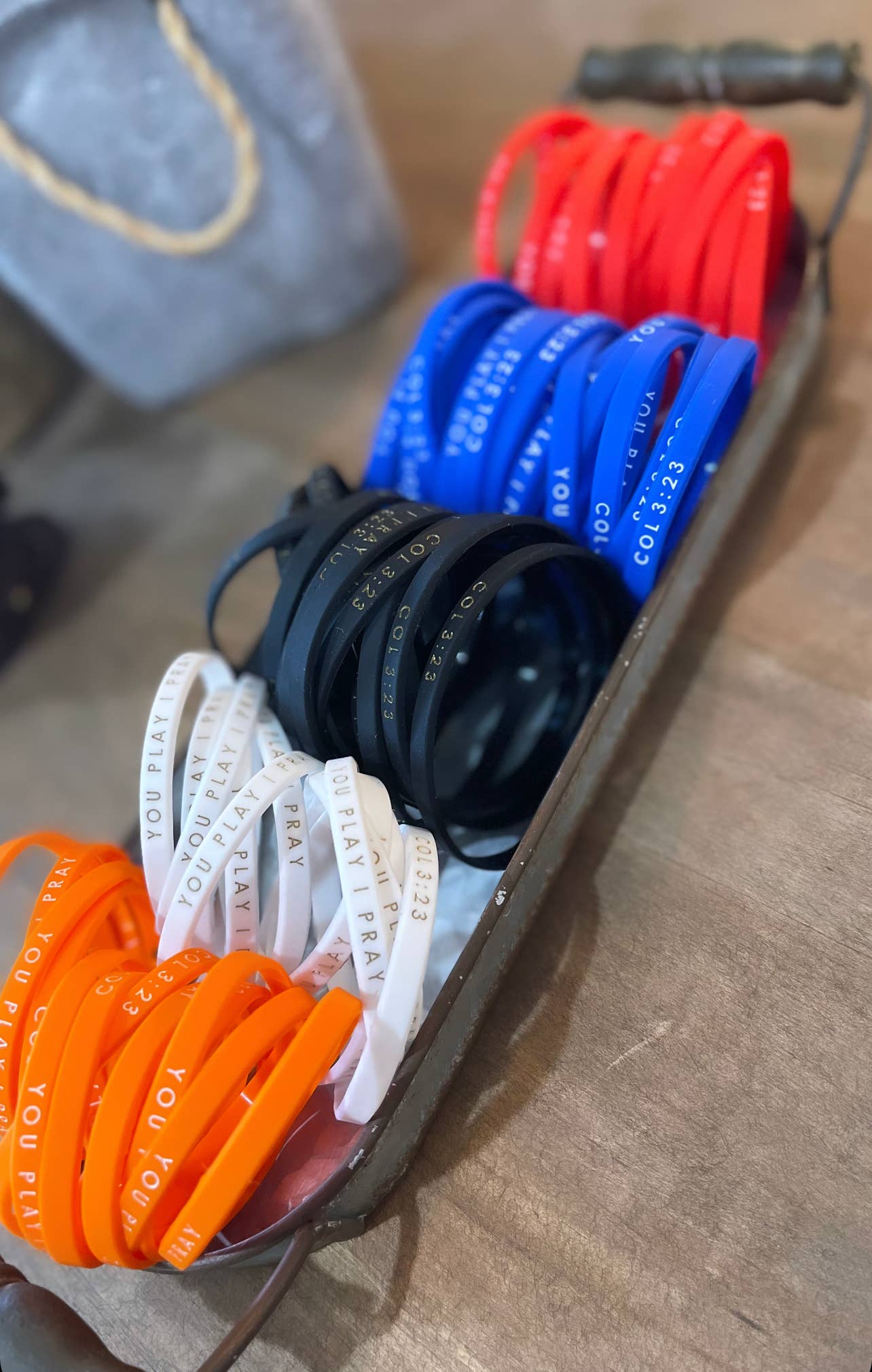  Blue Team Spirit Bracelets Adult
