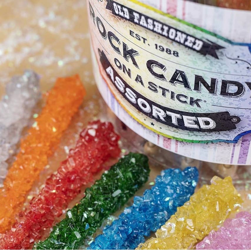 Nostalgic Old-Fashioned Rock Candy 🍭 w/ Stick 36 Count Tub
