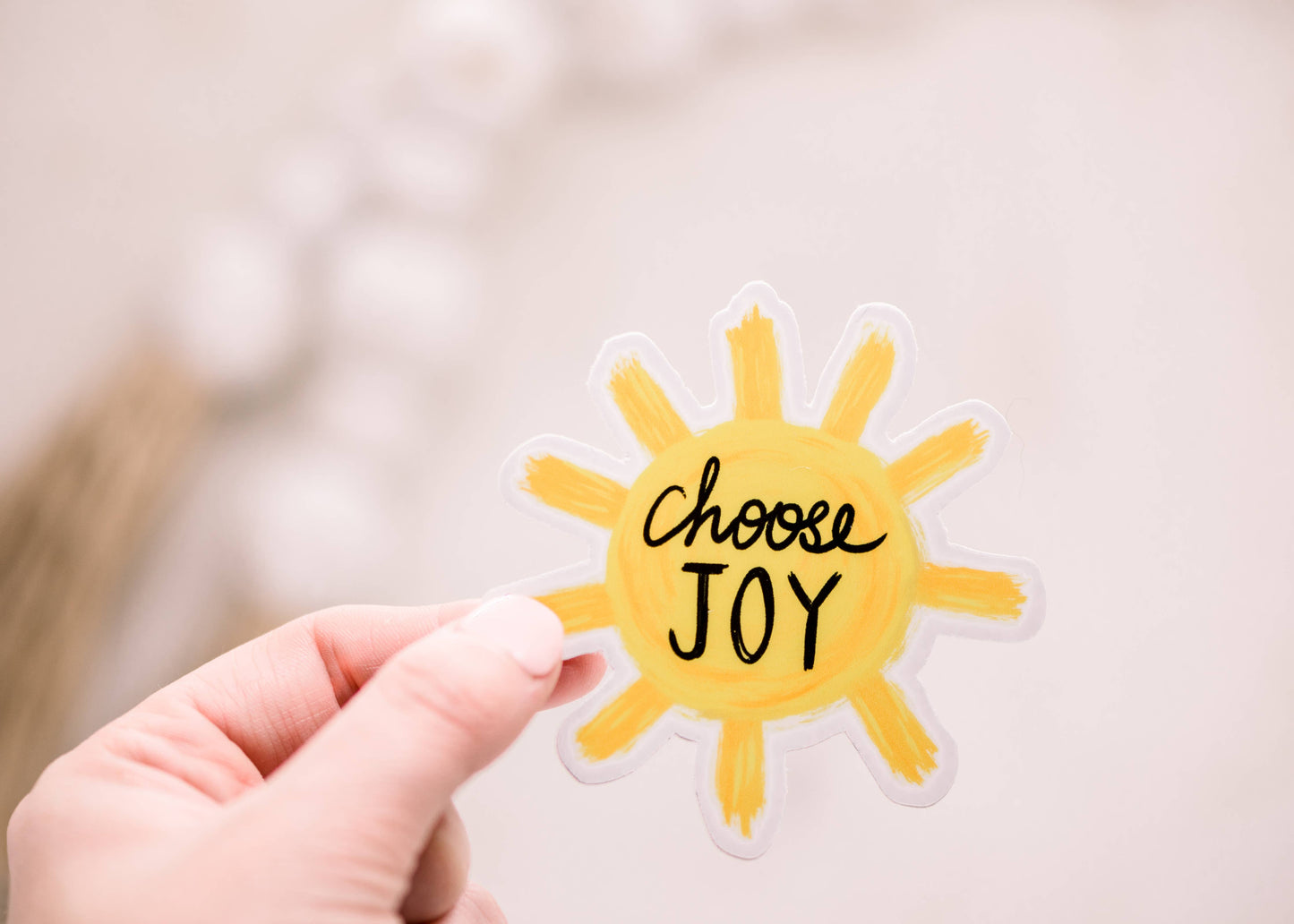 Choose Joy Sun Vinyl Sticker