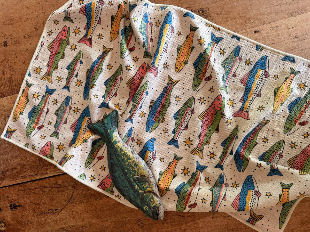 Kitchen Tea Towel Quick Dry | River Trout