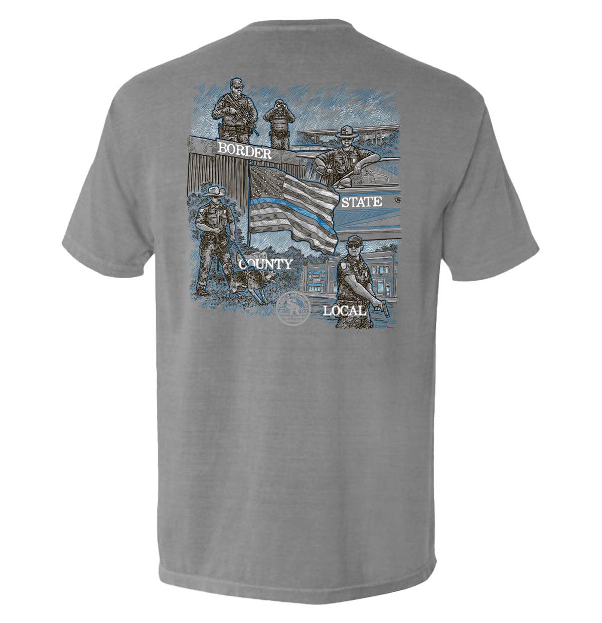 Blue Line Pocket Tee