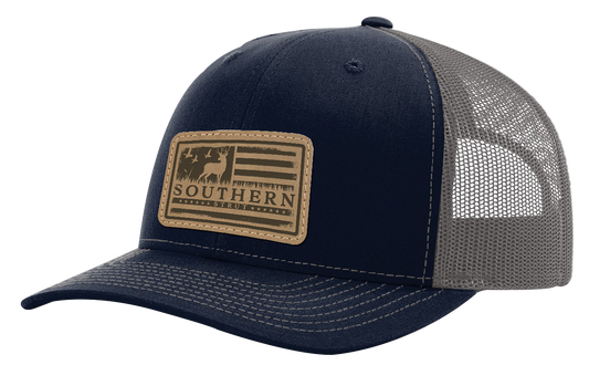 Deer Flag Patch: Navy/ Charcoal