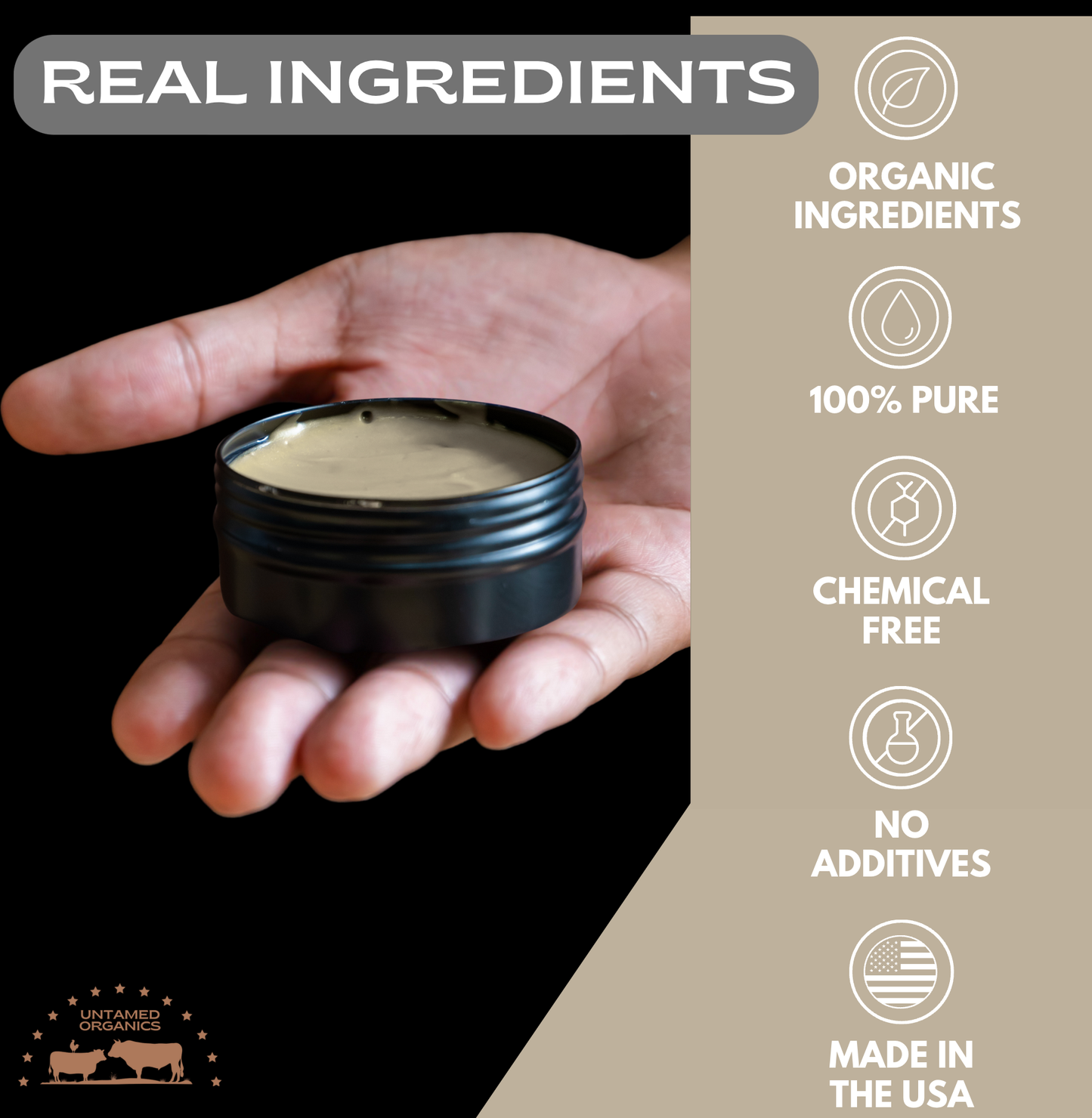 Gras-Fed Tallow Hair Clay Pomade | 2 oz Metal Can