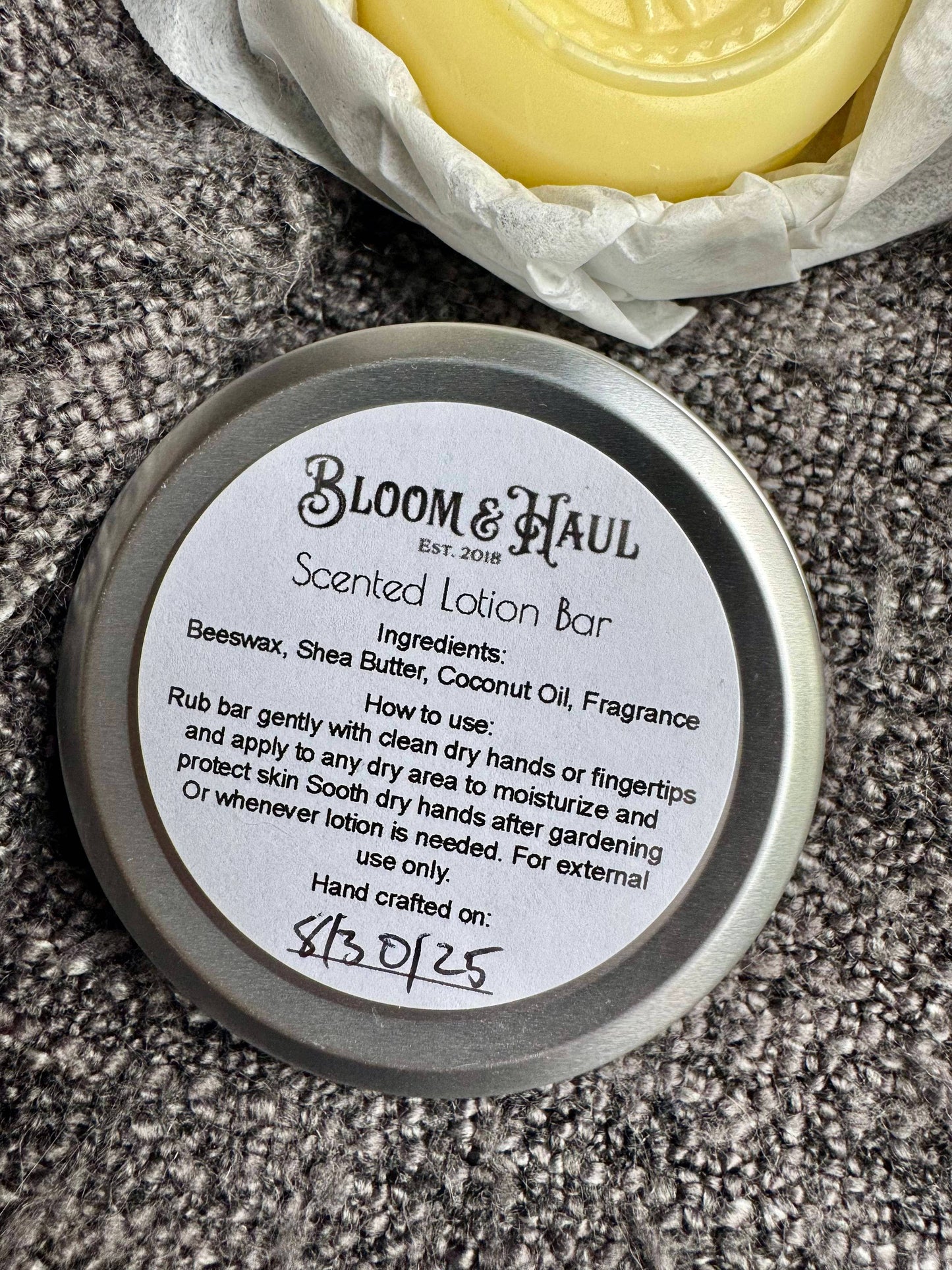 Solid Beeswax Lotion Bar – Calm