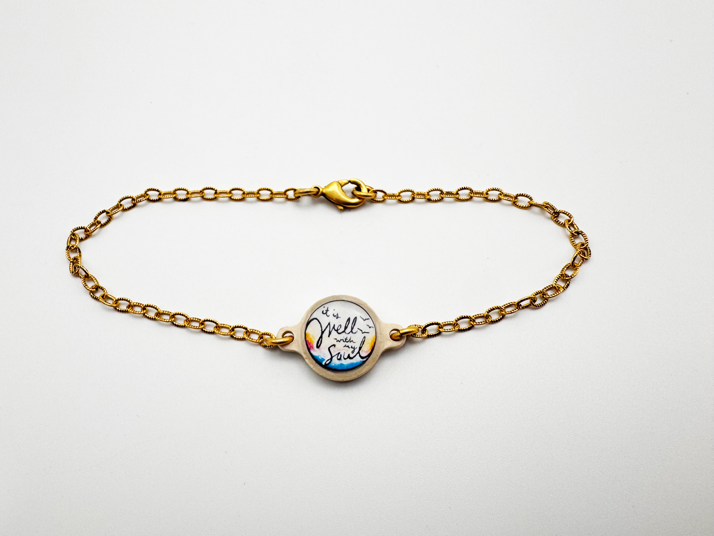 Tap To Pray™ - Survivor Series Handmade Bracelets: Onyx + Cross