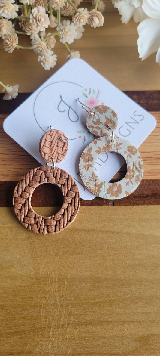 Reversible Circle Earrings