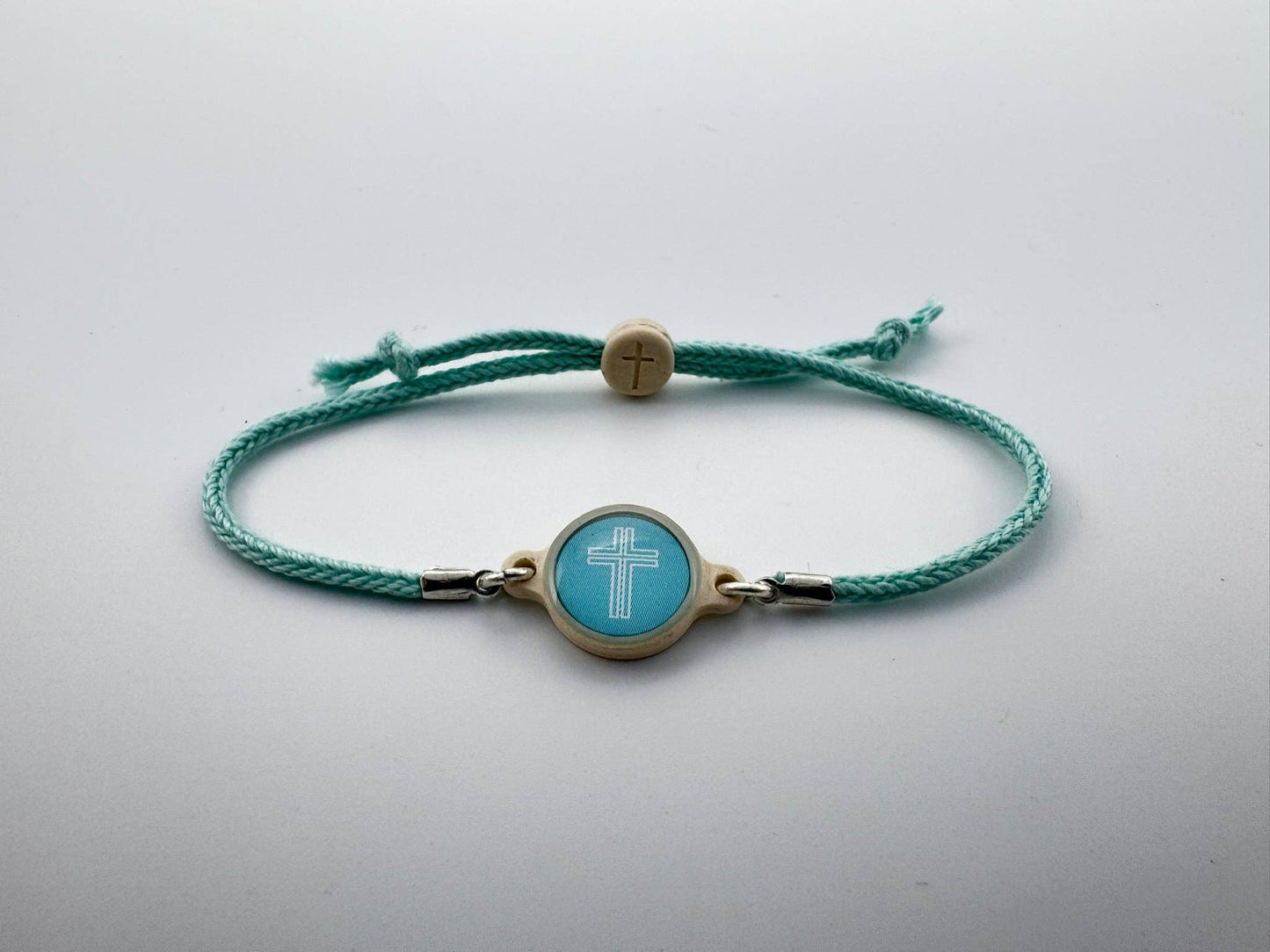 Tap To Pray™ - Survivor Series Handmade Bracelets: Onyx + Cross