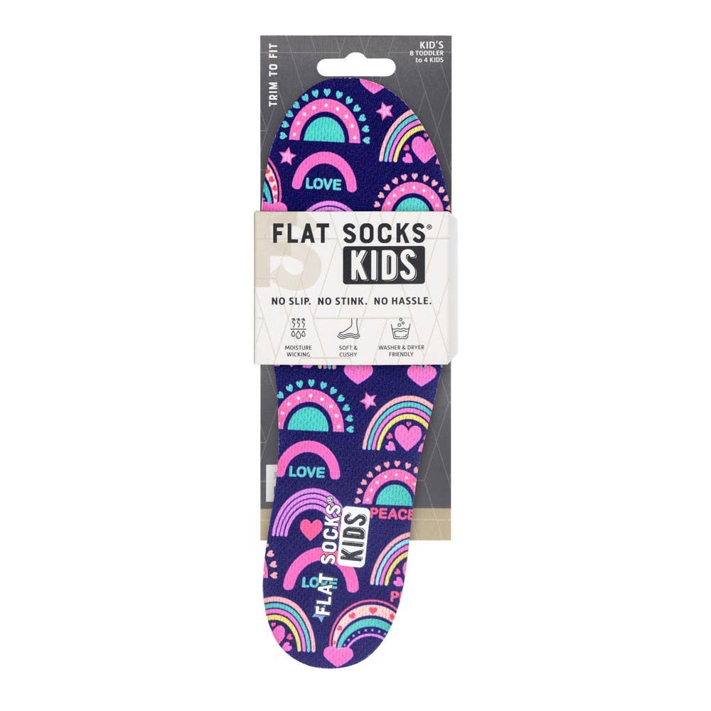 Girl's Rainbow Explosion Flat Socks