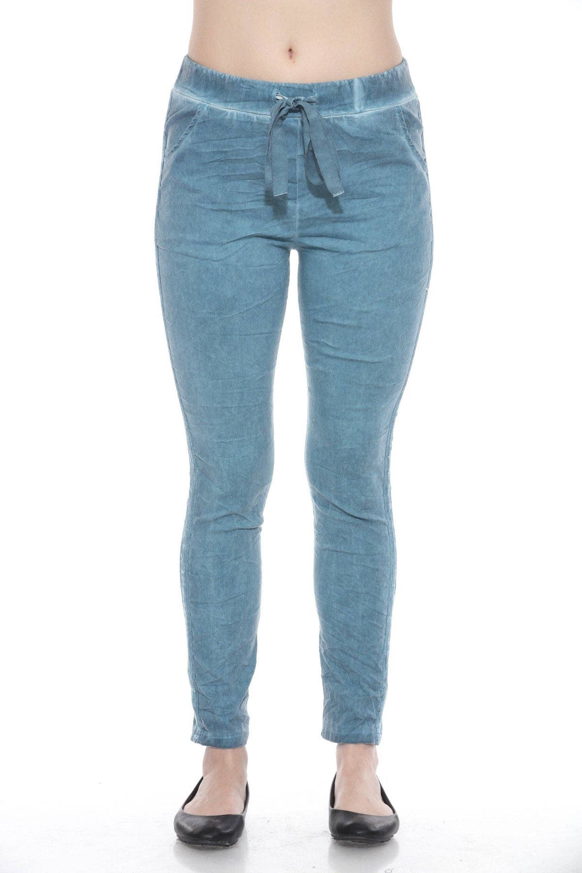 Ribbon Stretch Pants: Black / One Size (2-14)