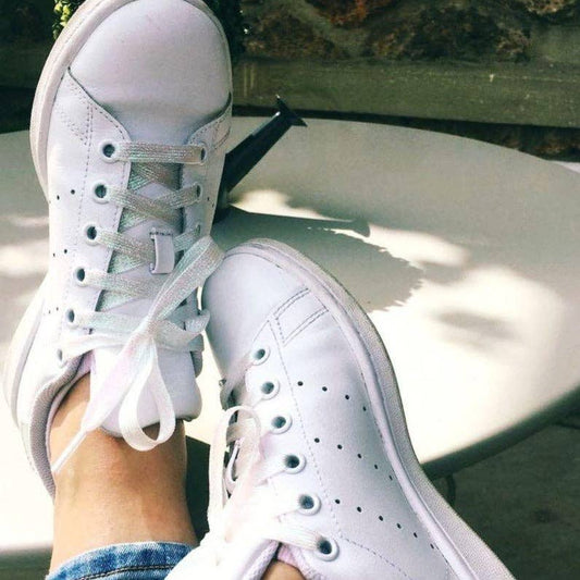 White Glitter Laces