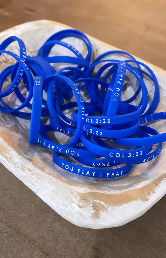 Blue Team Spirit Bracelets Youth