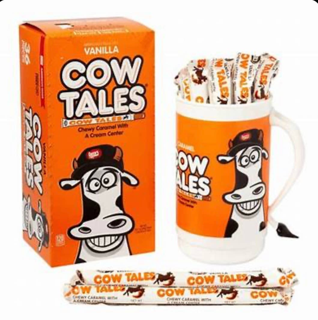 Nostalgic 1984 GOETZ CARAMEL Cow 🐮Tales® 100ct w/Tumbler