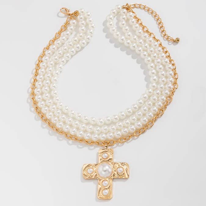 Chunky Pearl Statement Necklace