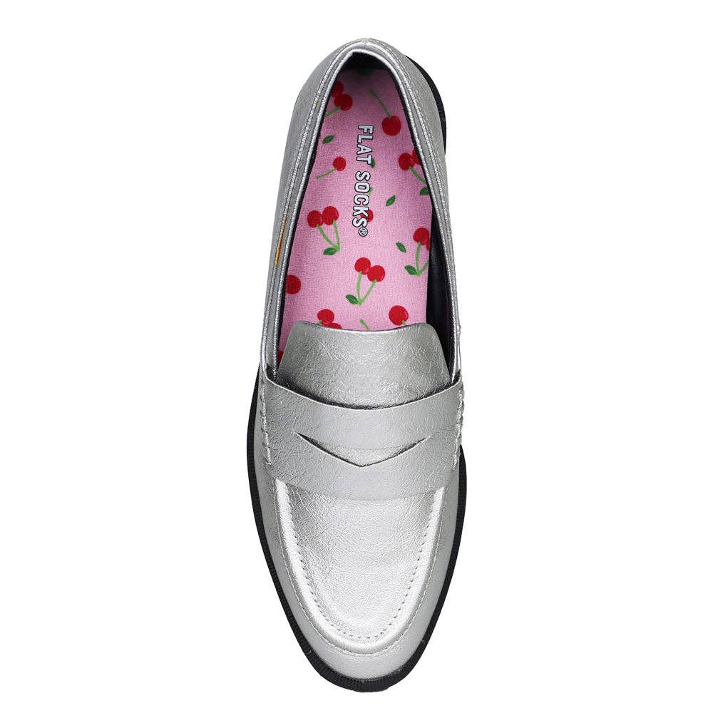 Cherry Darling Flat Socks: Small