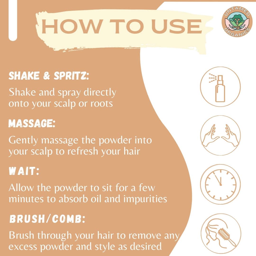 All Natural Dry Shampoo Powder | 2.7 oz: Light