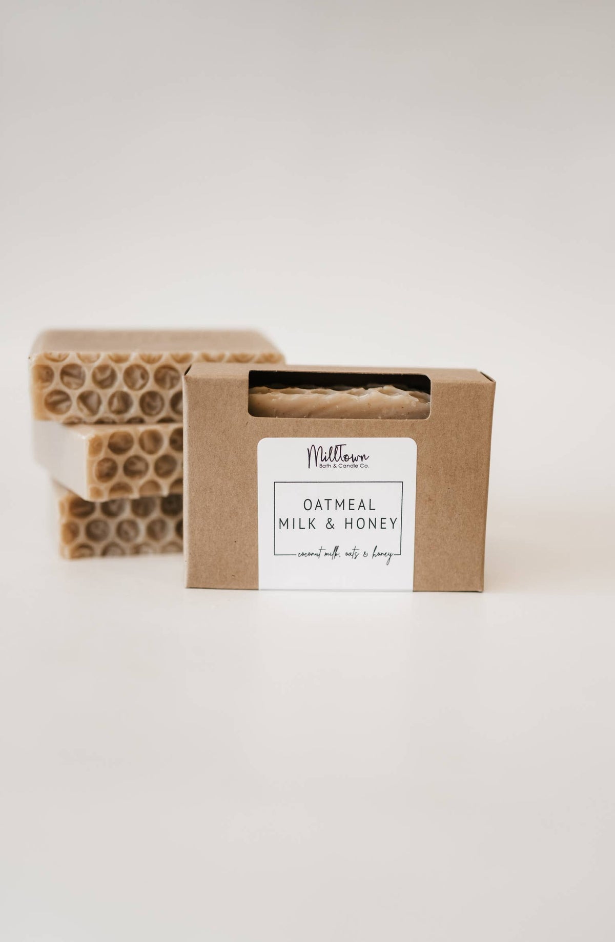 Oatmeal, Milk & Honey Handmade Bar Soap | Plant-Based & Moisturizing | Paraben & Phthalate-Free