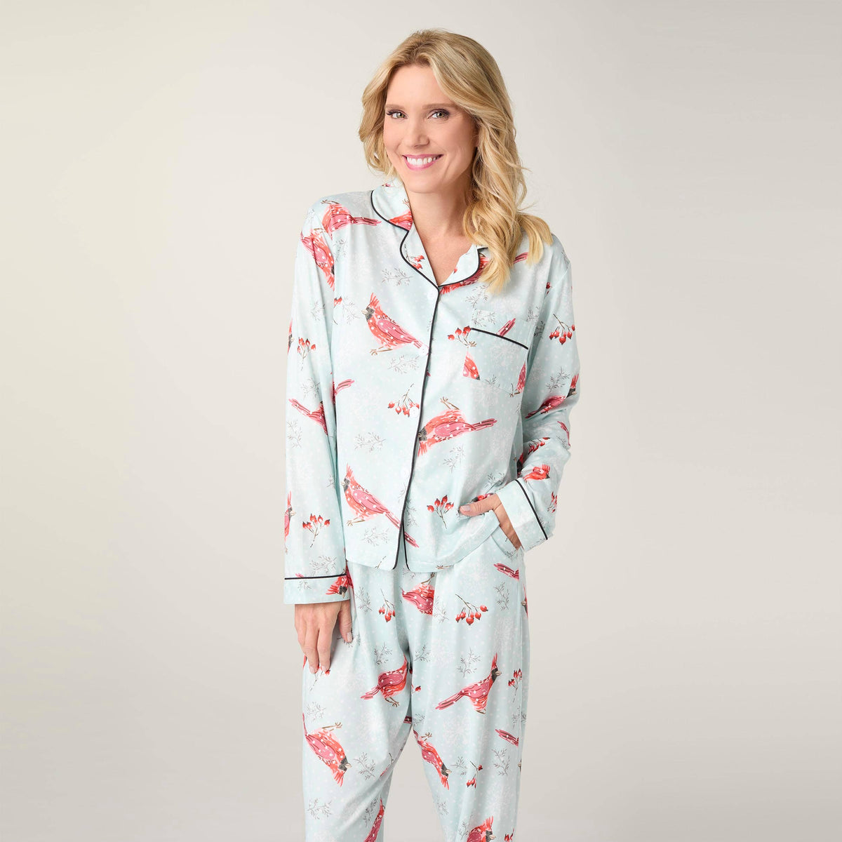 Dreamland Top-Fall: Blush Santa / L/XL