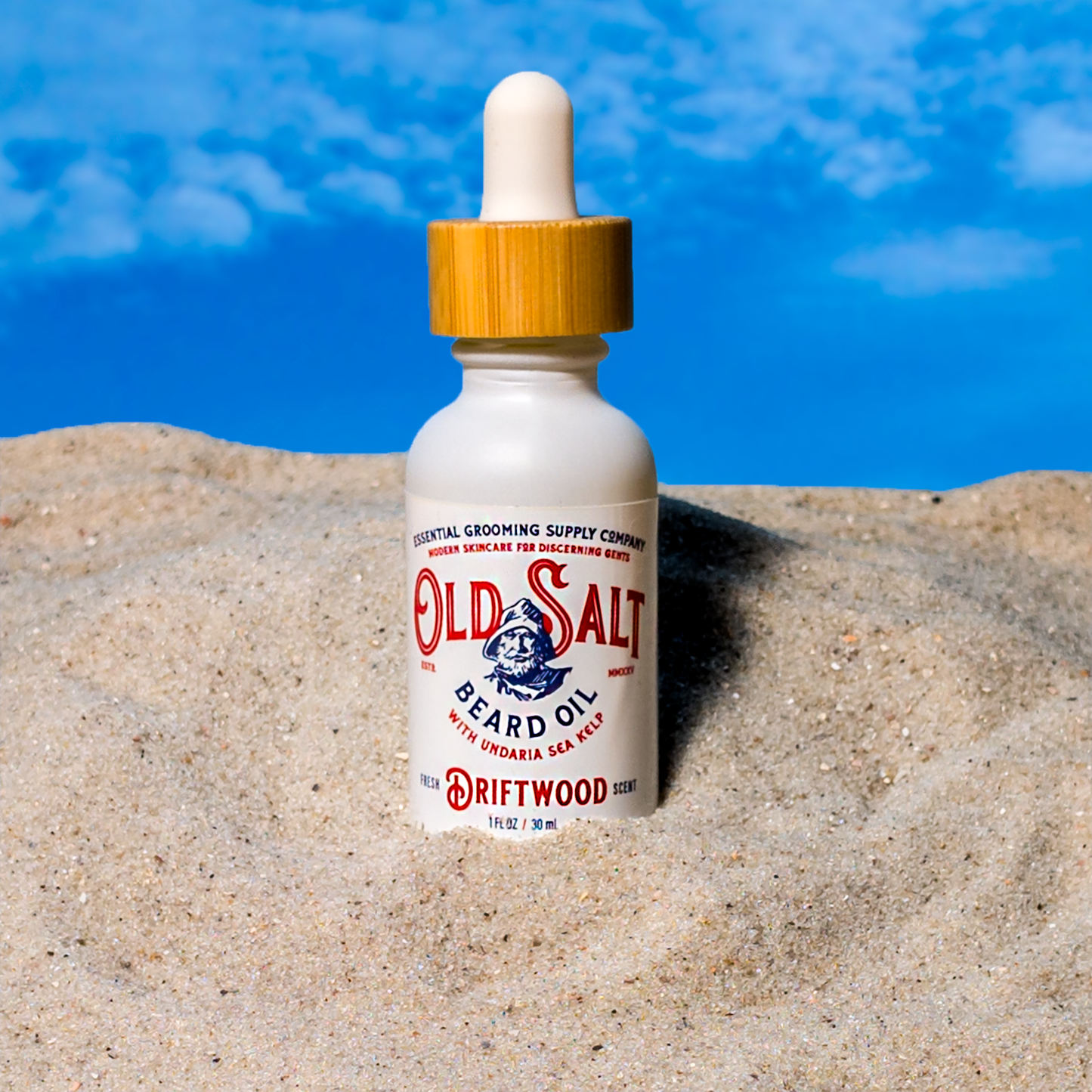 Beard Oil - Driftwood With Undaria Sea Kelp 1 oz
