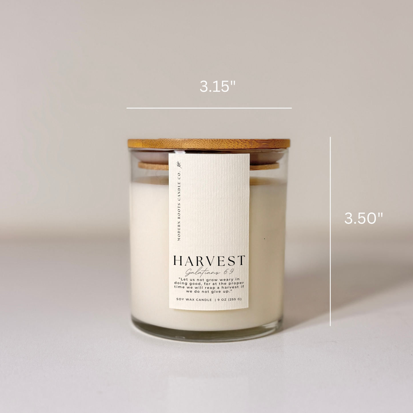 Harvest | Apples, Cinnamon, Clove | 9 oz. Soy Candle: Natural Wood Lid