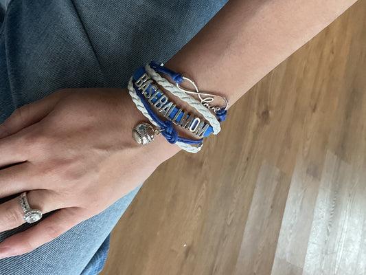 Baseball Mom Wrap Bracelet