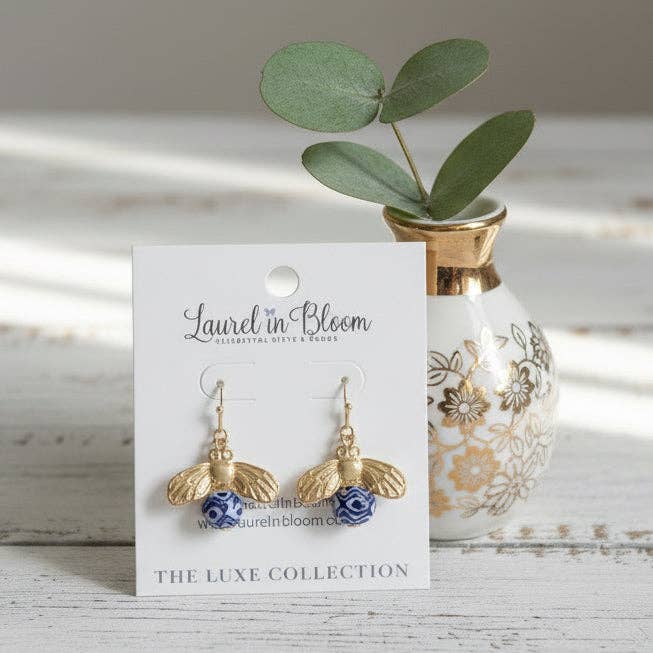 Signature Bee Drop Earrings