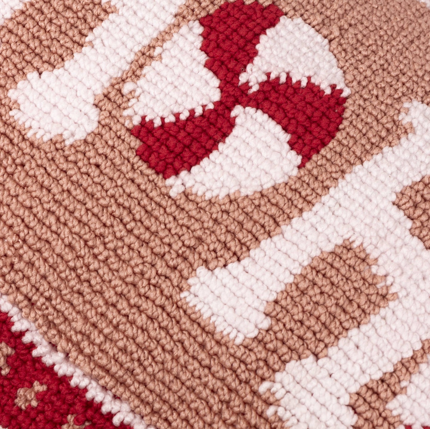 Candy Holiday Tufted Pillow