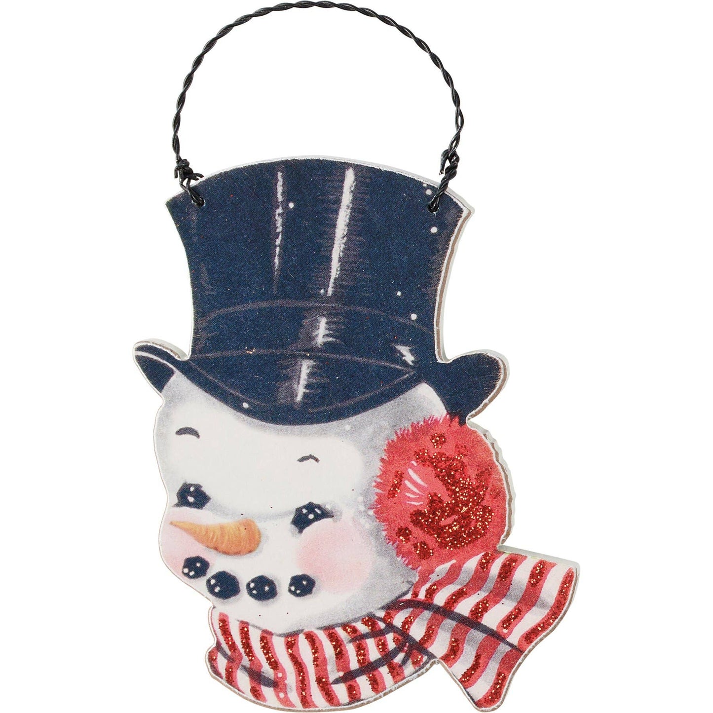 Vintage Snowmen Ornament Set