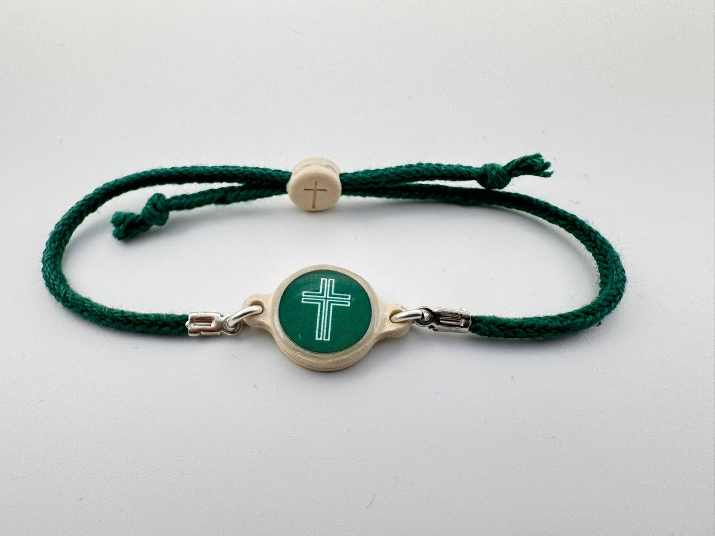 Tap To Pray™ - Survivor Series Handmade Bracelets: Turquoise + Cross