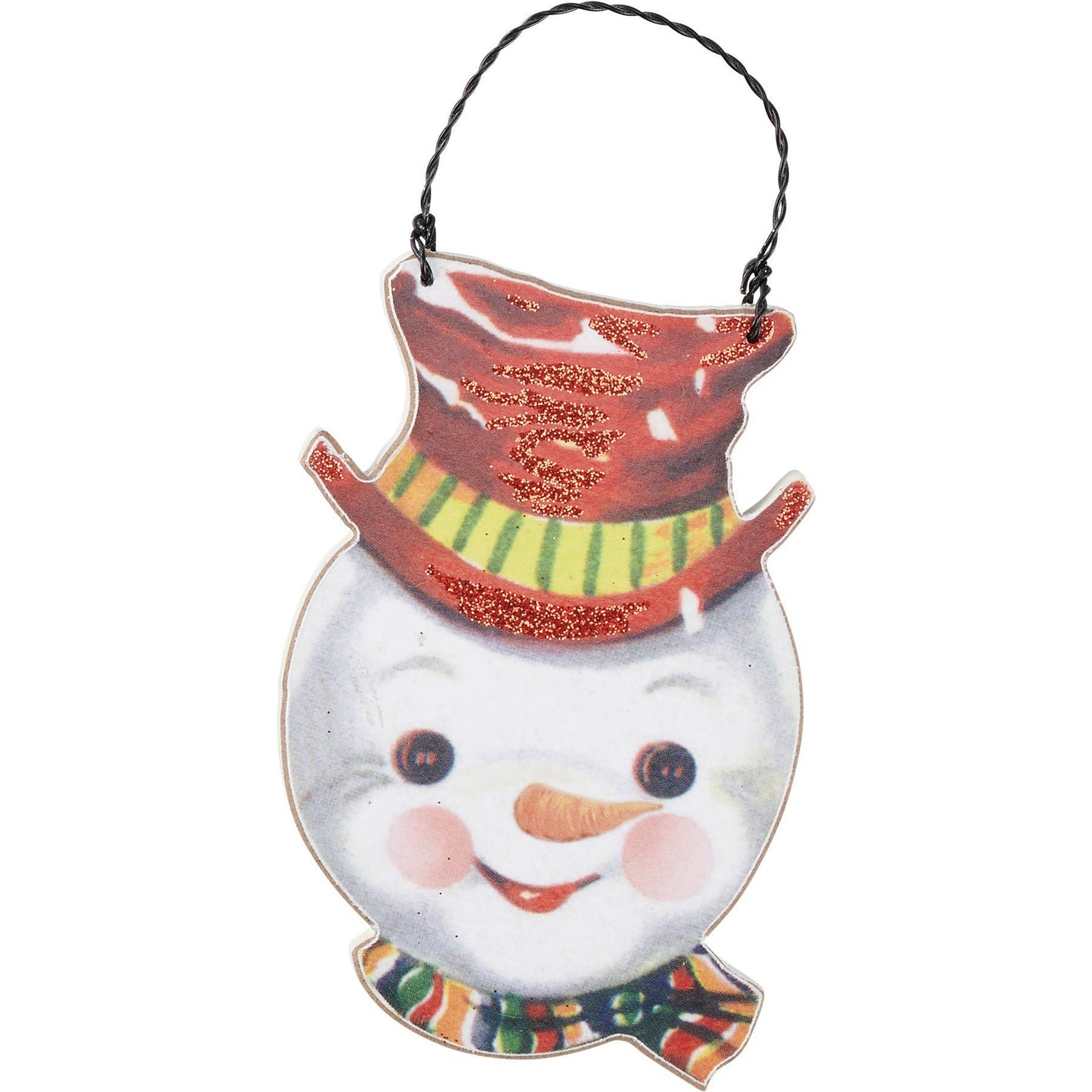 Vintage Snowmen Ornament Set