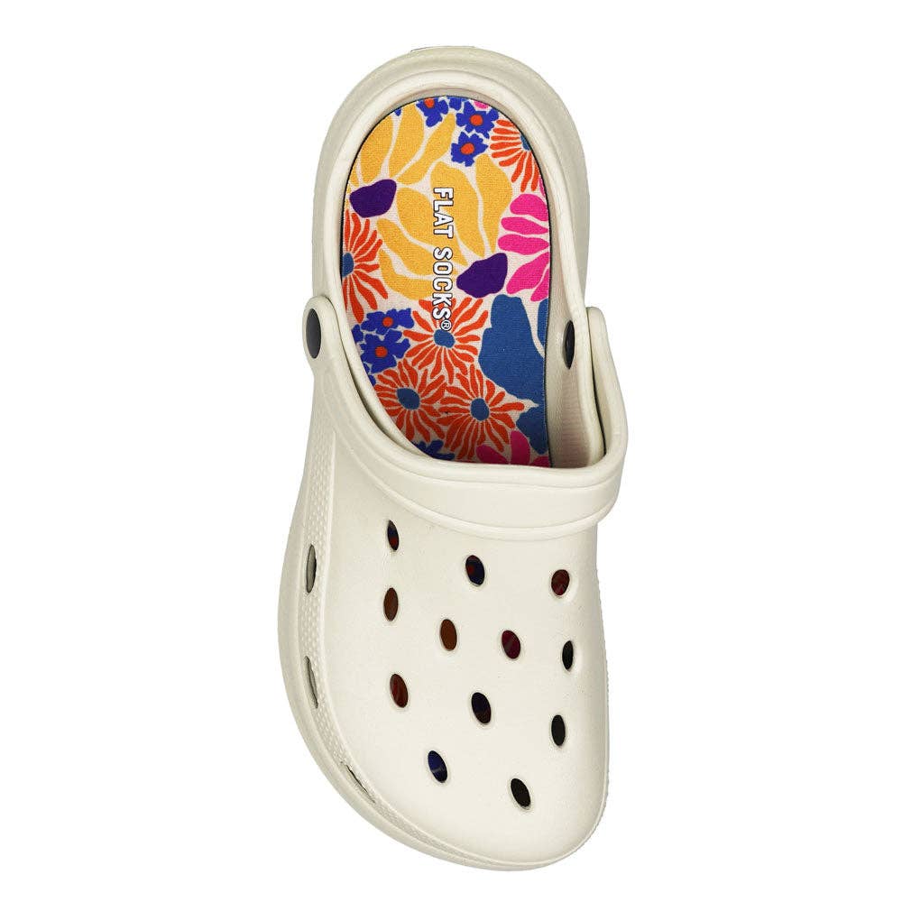 Groovy Bloom Flat Socks: Small