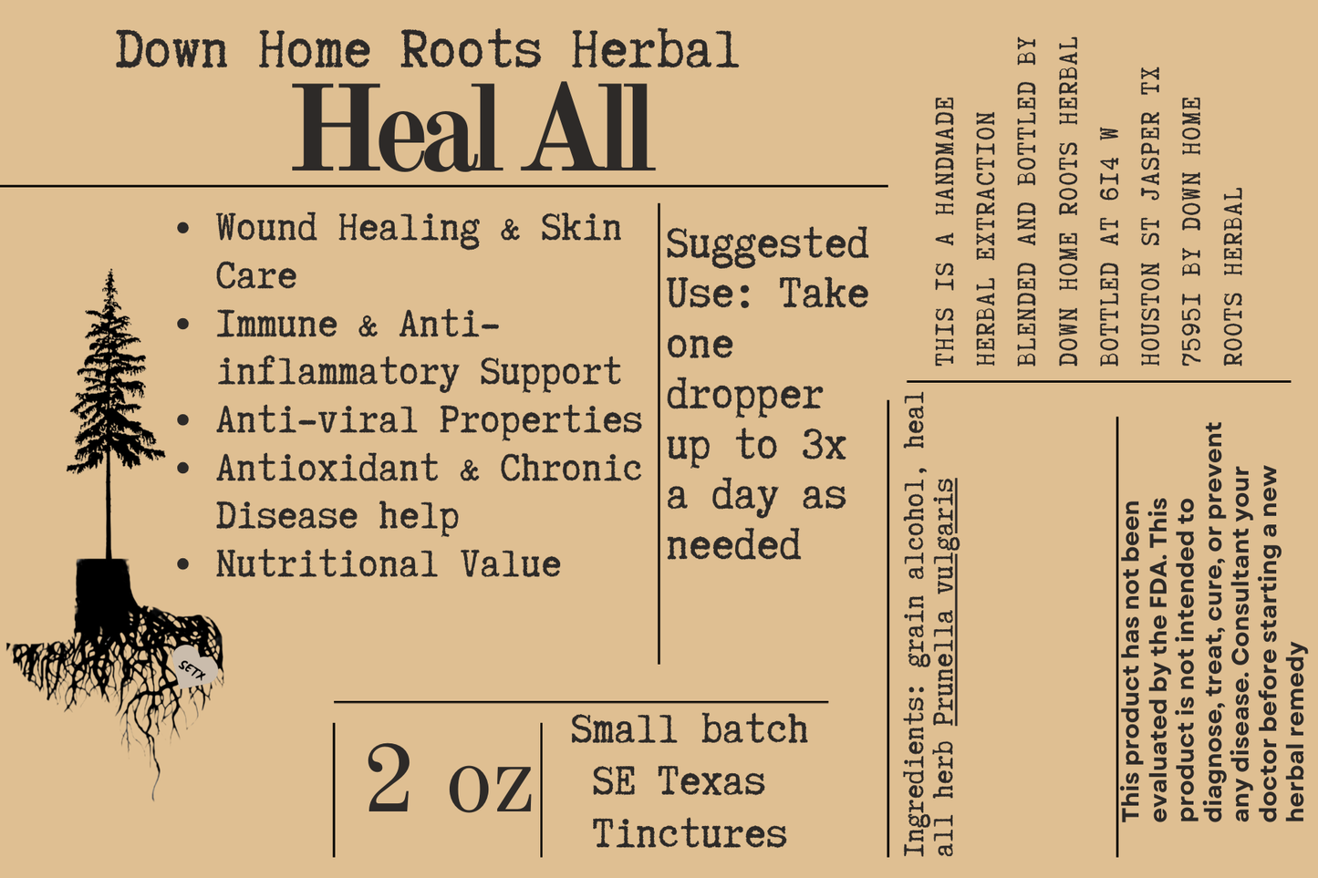 Heal-all (Prunella vulgaris) tincture