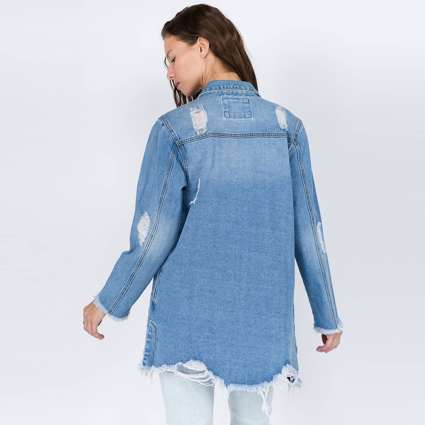 Distressed Denim Jacket