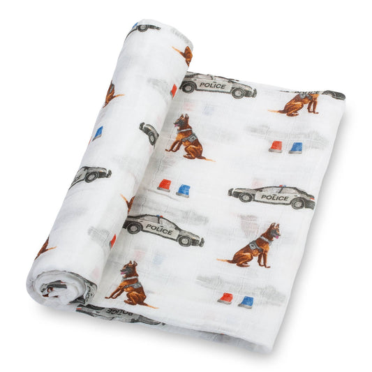 Policeman Muslin Swaddle