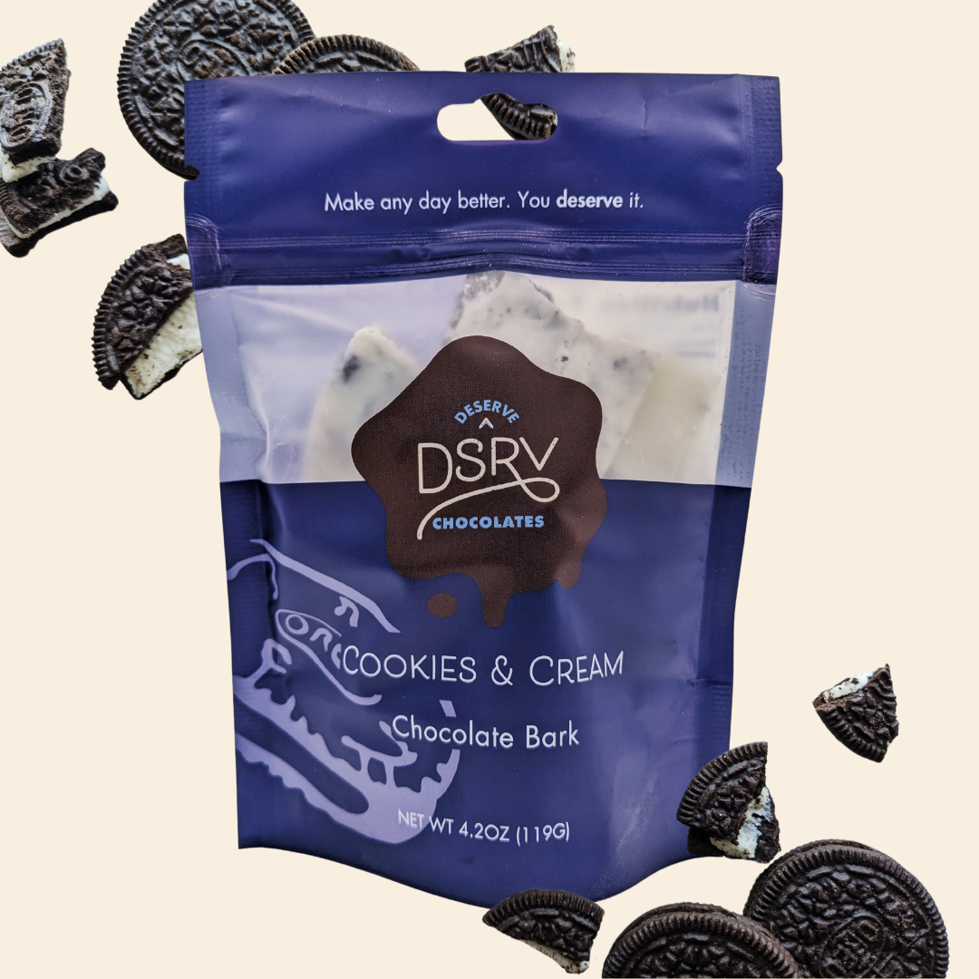 Cookies & Cream Chocolate Bark - 4.2oz Bag