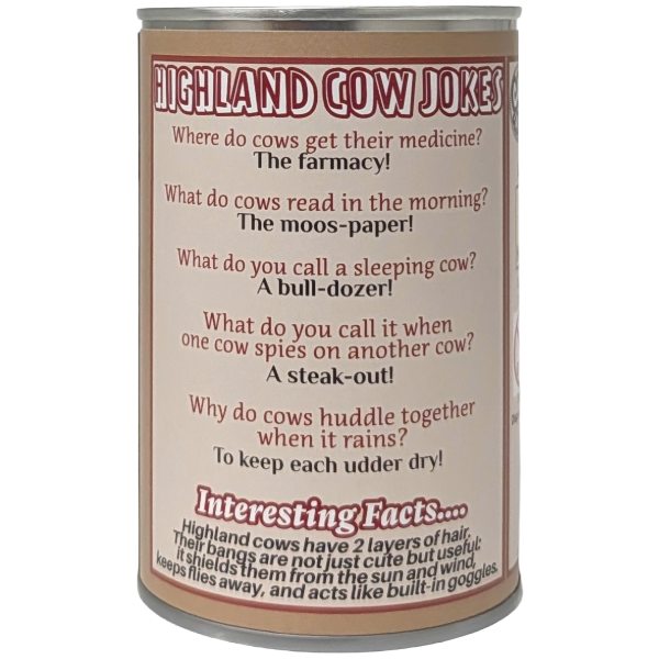 Canned Highland Cow: Regular Lid