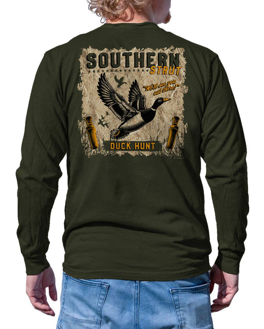 Duck Hunt Label Long Sleeve Tee