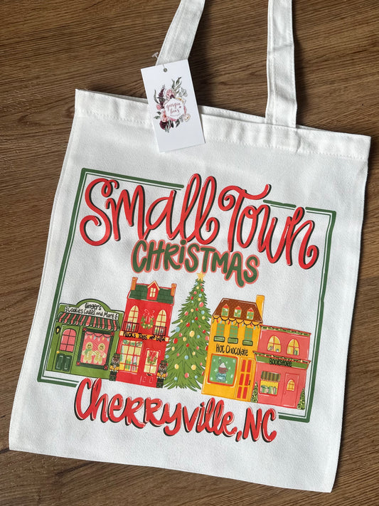 Small Town Christmas Tote - Cherryville, NC