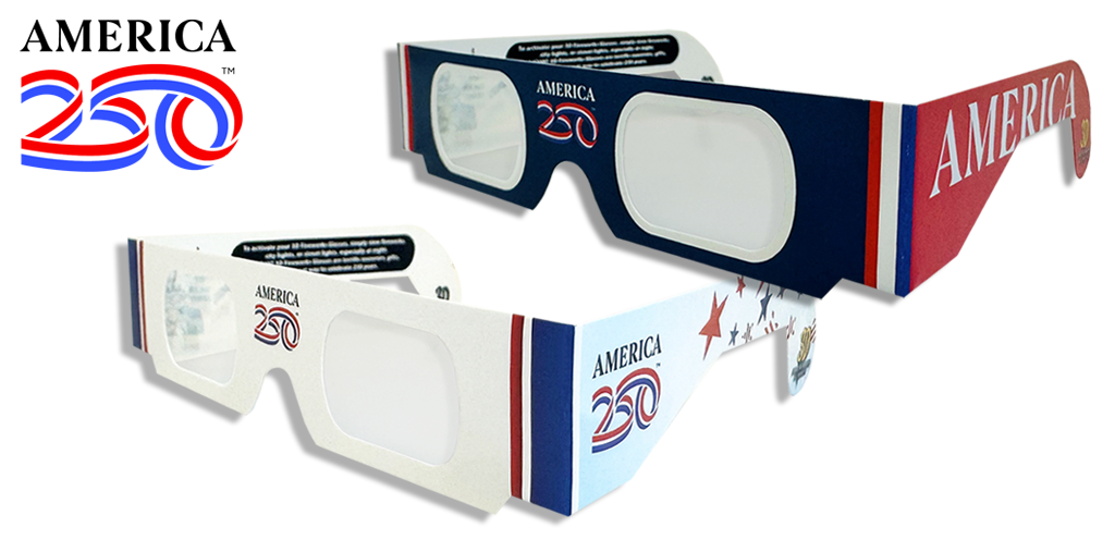 250th Anniversary 3D Fireworks Glasses for 4th of July