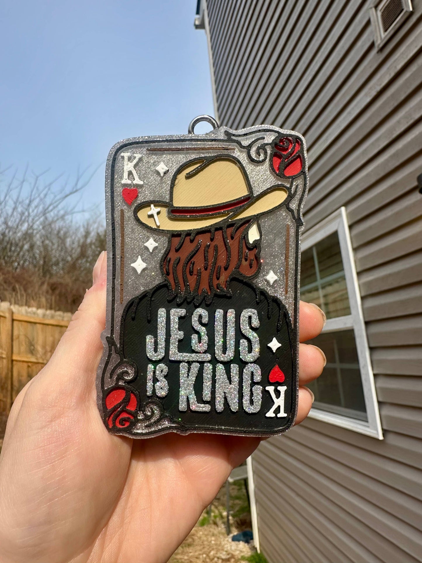 Jesus is King Car Freshie 