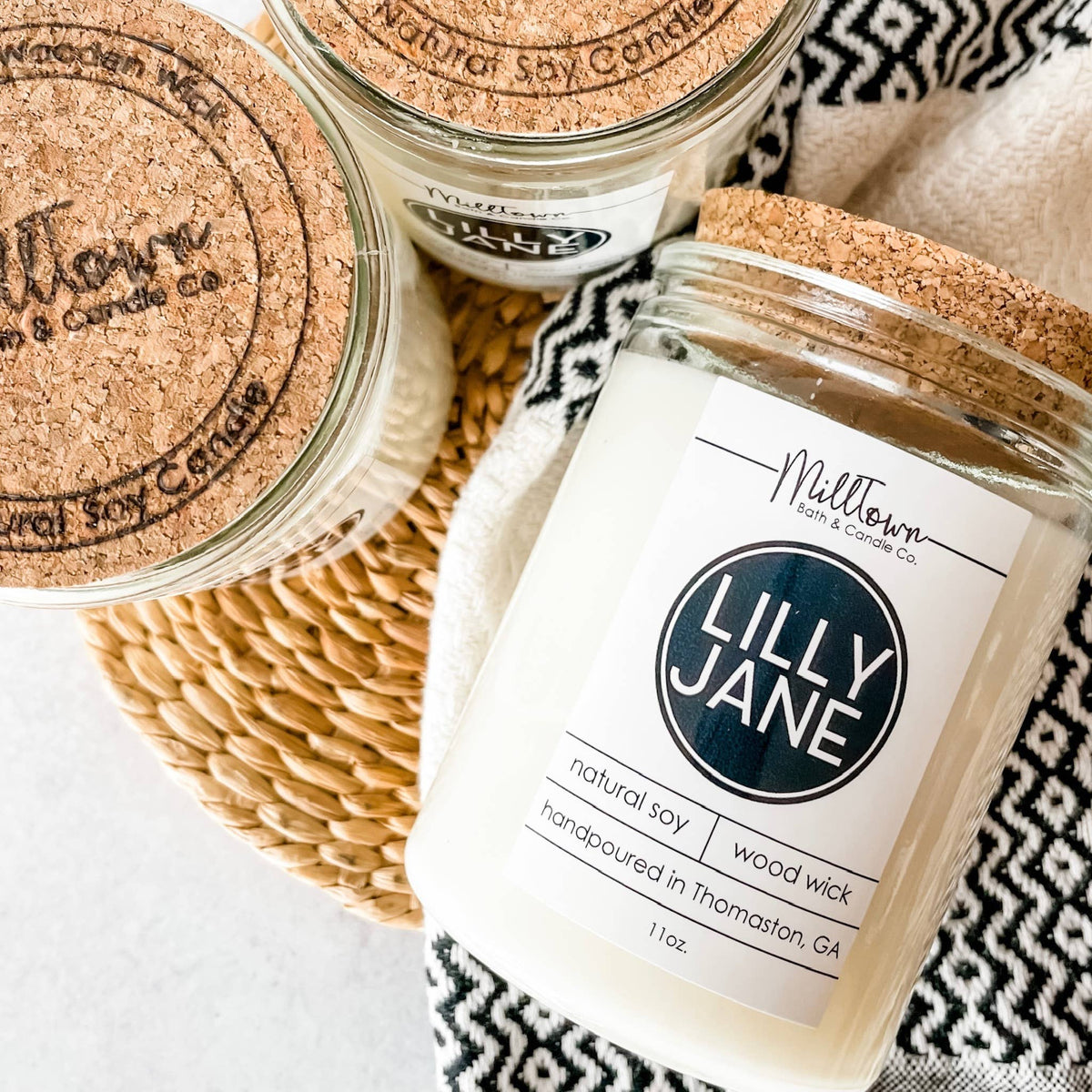 Haven Soy Candle-100% Natural Soy Wax | Wooden-Wick Candles | Clean-Burning & Long-Lasting