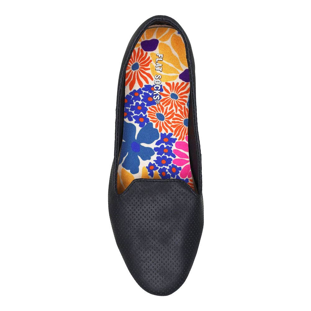 Groovy Bloom Flat Socks: Small