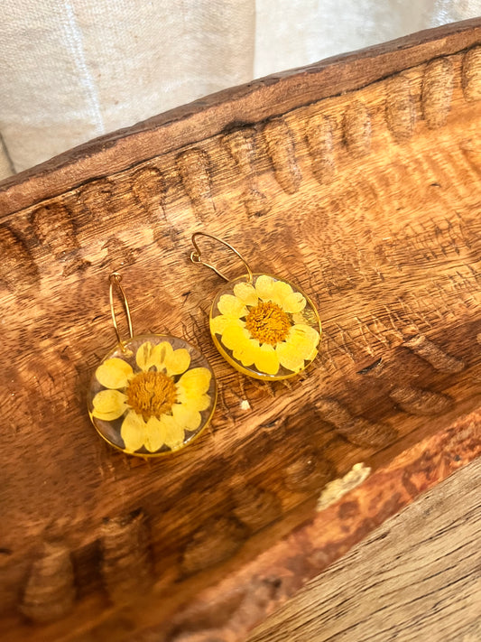 Pressed Floral Hoop