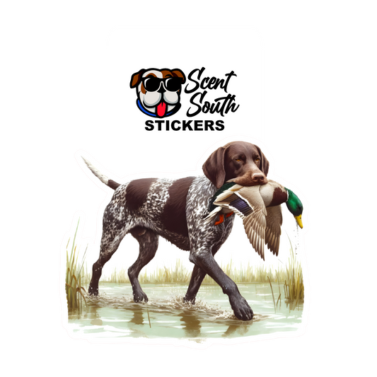 Duck Dog Sticker