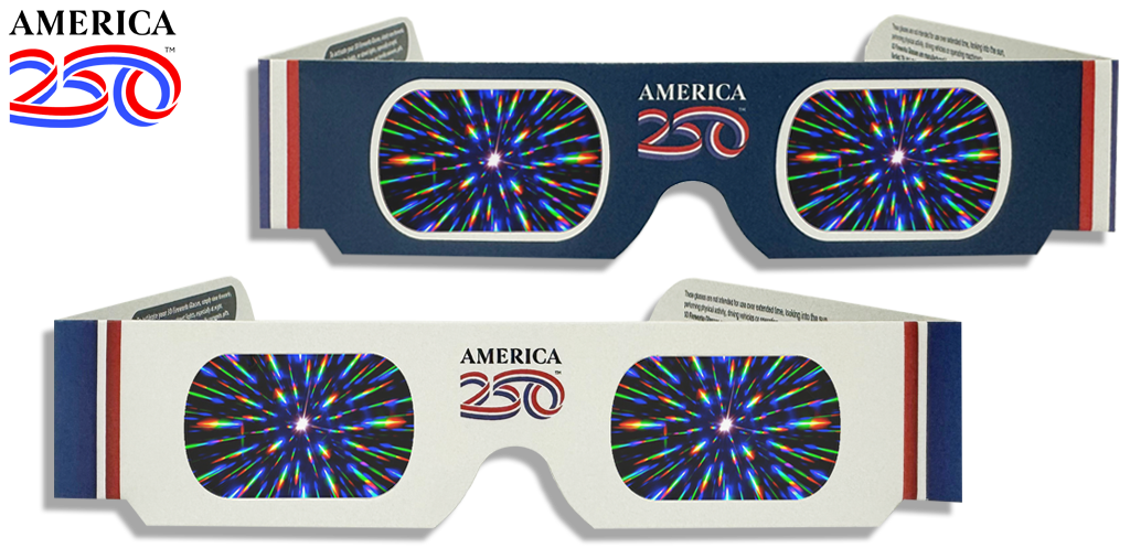 250th Anniversary 3D Fireworks Glasses for 4th of July