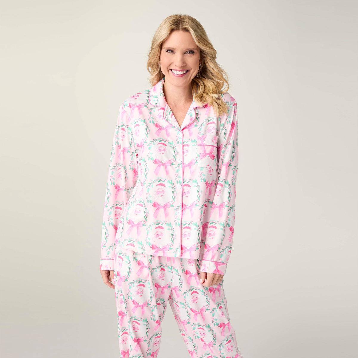 Dreamland Top-Fall: Blush Santa / L/XL