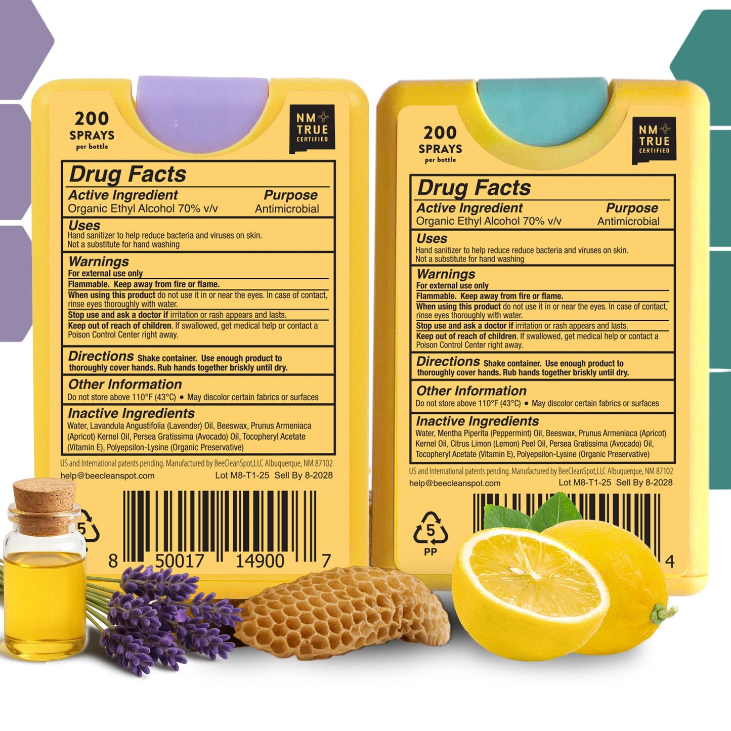 Organic Beeswax Bee Clean Hand Sanitizer Spray