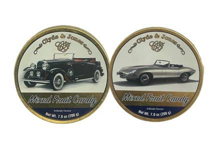 Clyde & Jones Mixed Candy – Classic Cars Collection Tin