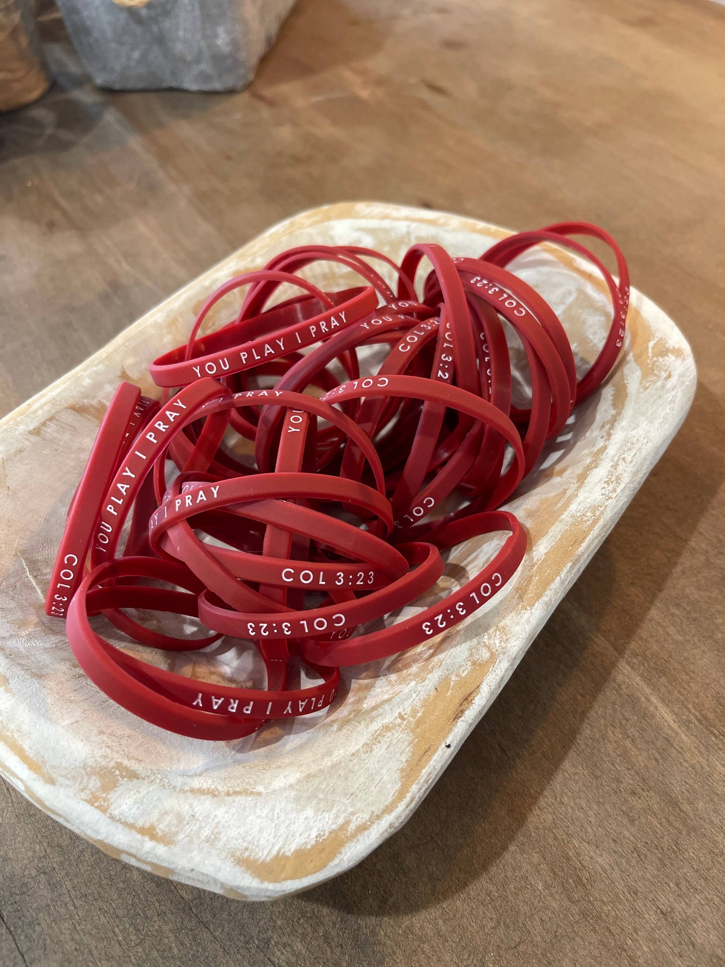 Blue Team Spirit Bracelets Adult