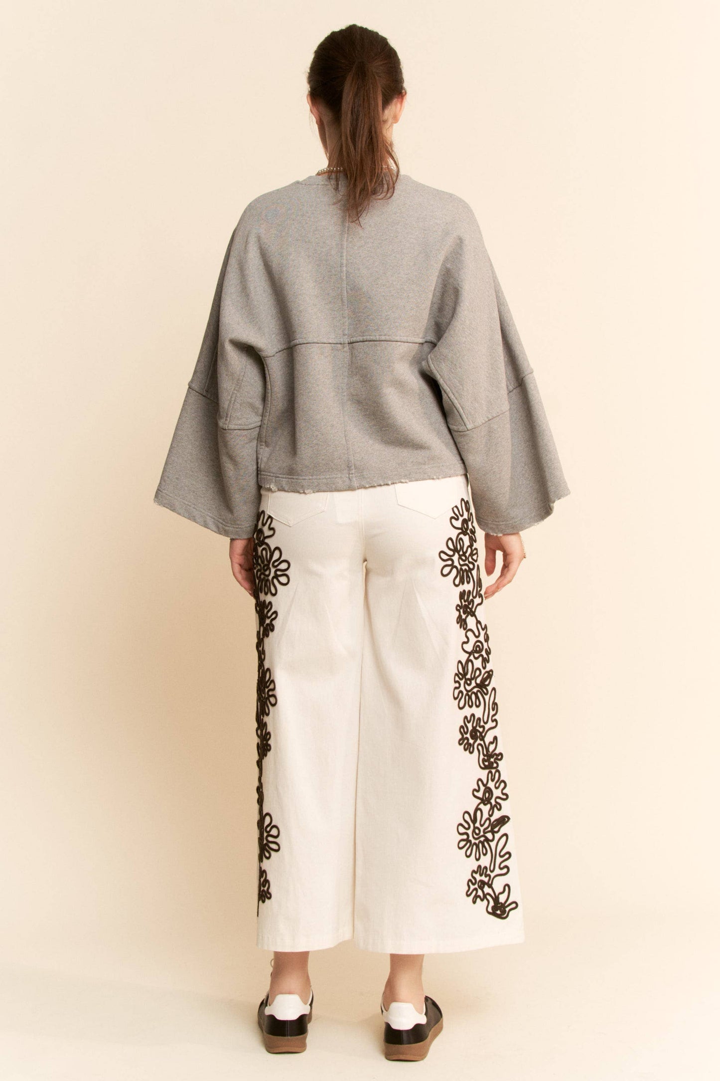 Oversized Bell Sleeve Sweatshirt