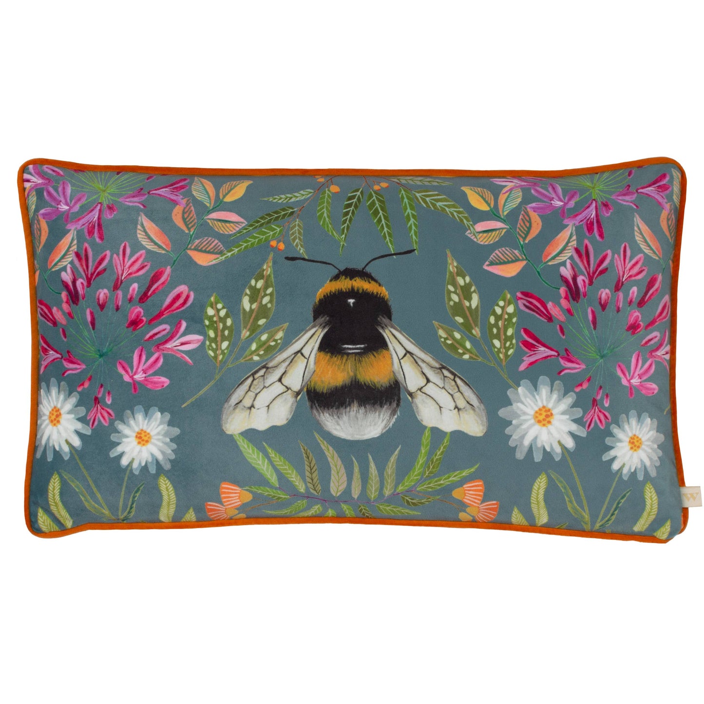 House of Bloom Zinnia Bee Lumbar Pillow